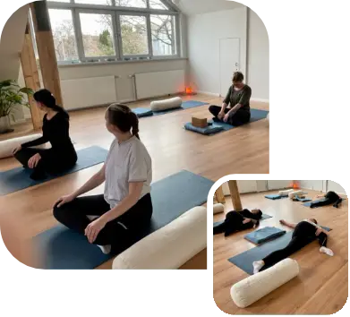 Yoga-Übungen im Yogastudio Yoga-Corner Flensburg